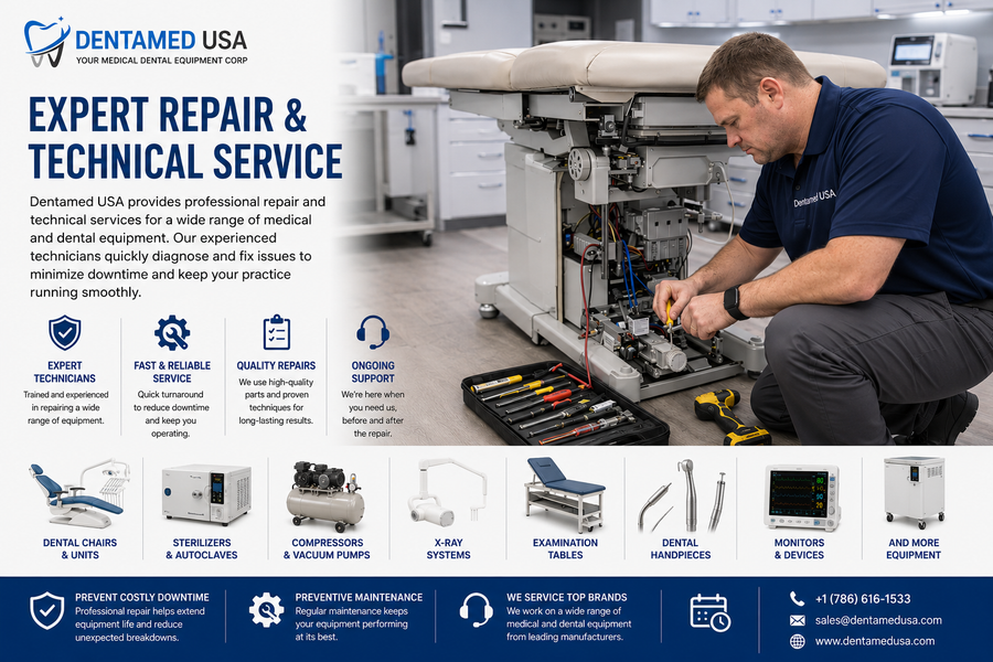 Medical and dental equipment repair services