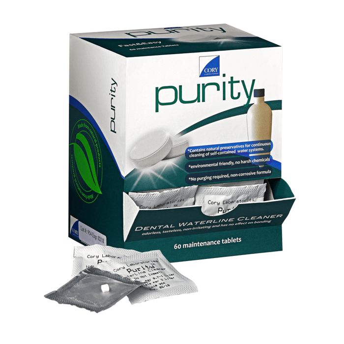 Dental Purity - Waterline Cleaning Tablets 80/bx - Cory Labs 205-PRT80 - DENTAMED USA