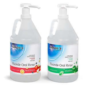 MARK3 2% Neutral Fluoride Oral Rinse Spearmint 64 fl oz
