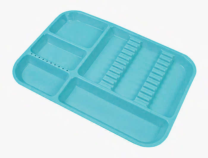 MARK3 Set Up Tray Divided Blue 1/pk