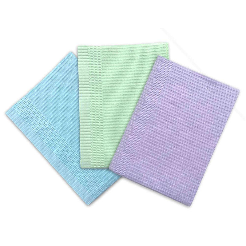 Premium Patient Bibs 3ply 13" X 18" 500/bx - MARK3 / 100-1318BL - DENTAMED USA