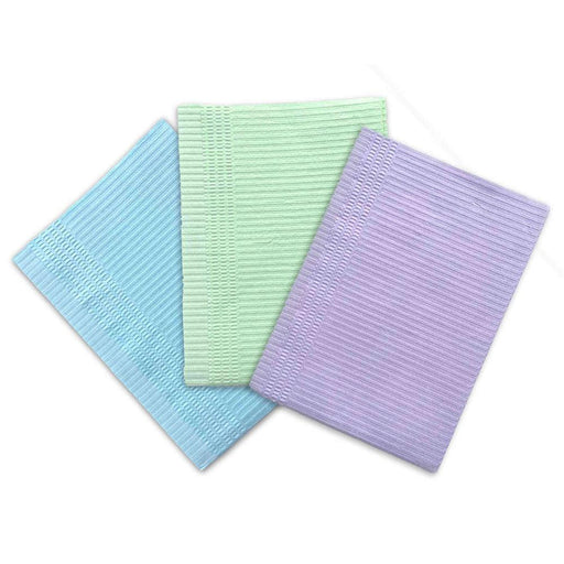 Premium Patient Bibs 3ply 13" X 18" 500/bx - MARK3 / 100-1318BL - DENTAMED USA