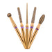 MARK3 Blue Streak Zirconia Diamond Burs Round End Taper 856.016 5/pk.