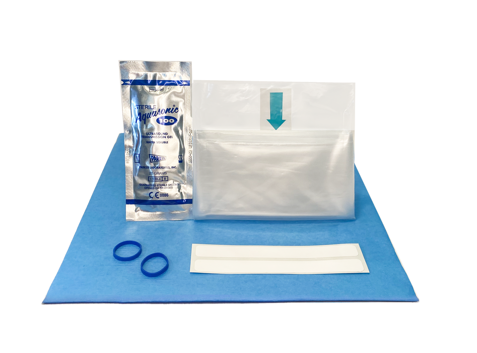 Aspen Surgical Aspen™ 6 x 96 in Sterile Clear Probe Cover Kit w/3D End