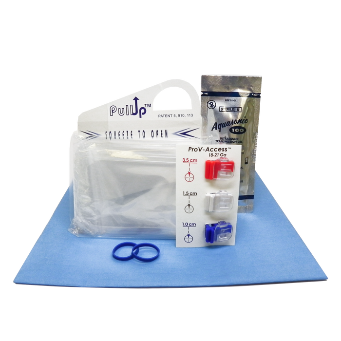 Aspen Surgical Vascular Needle Guide, Singe-Use 3-Depth Set with PullUp Probe Cover Kit, 3.5cm, 1.5cm, 1.0cm Depth, Sterile, 10/bx