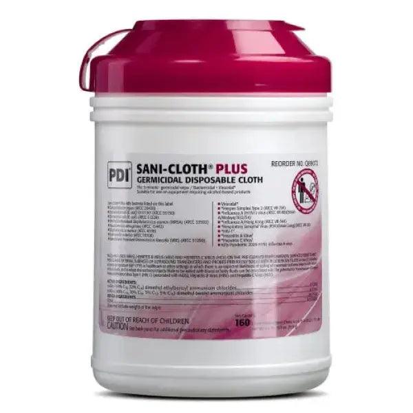 101-Q89072 Sani-Cloth Plus Wipes Large 6" x 6.75" 160/Cn - PDI - DENTAMED USA