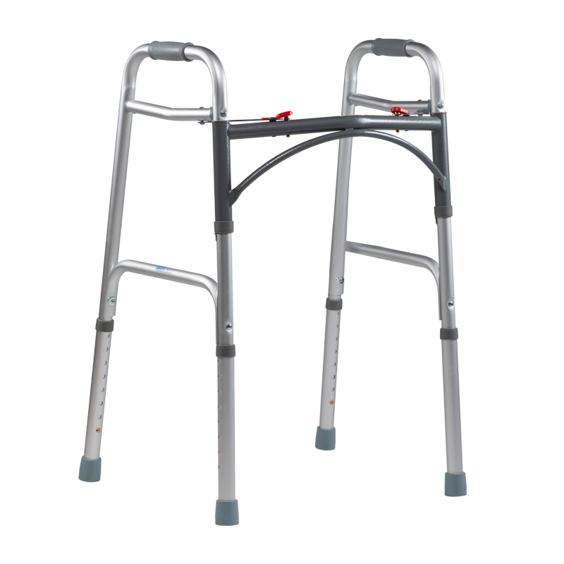 Dynarex Adult Two Button Folding Walker