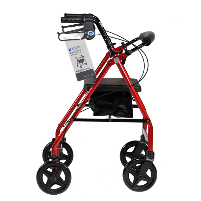 Dynarex DynaGo Quad 8 - Aluminum Rollator w/ 7.5" Wheels