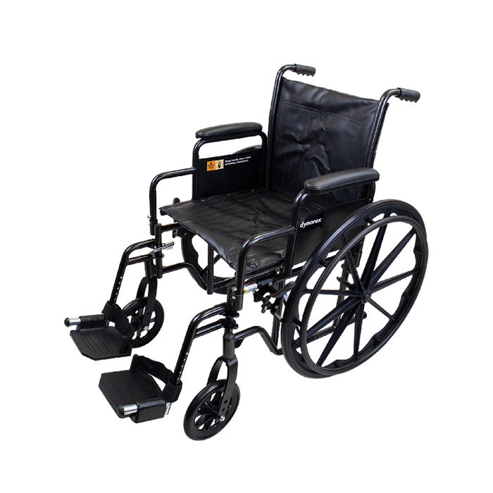 Dynarex DynaRide S2 Wheelchair - 18" x 16" w/ Detach Desk Arm FR