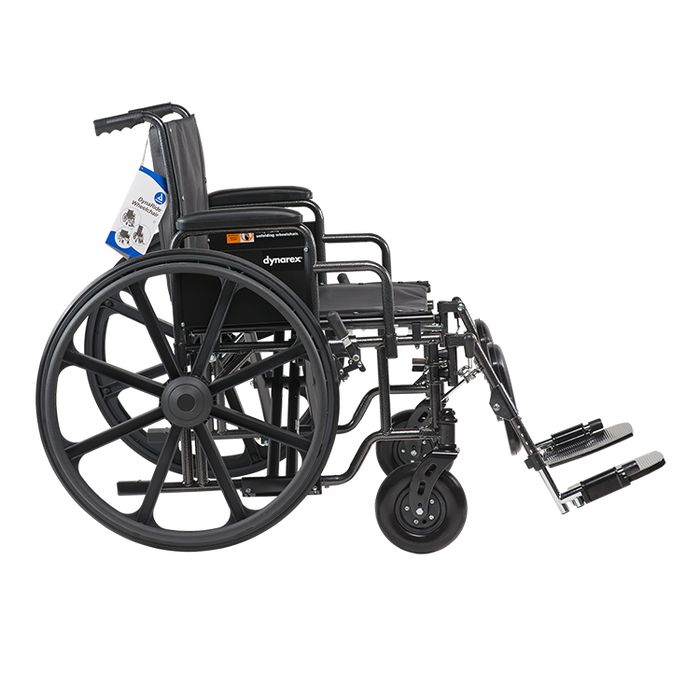 Dynarex Bariatric Wheelchairs with Elevating Leg Rest