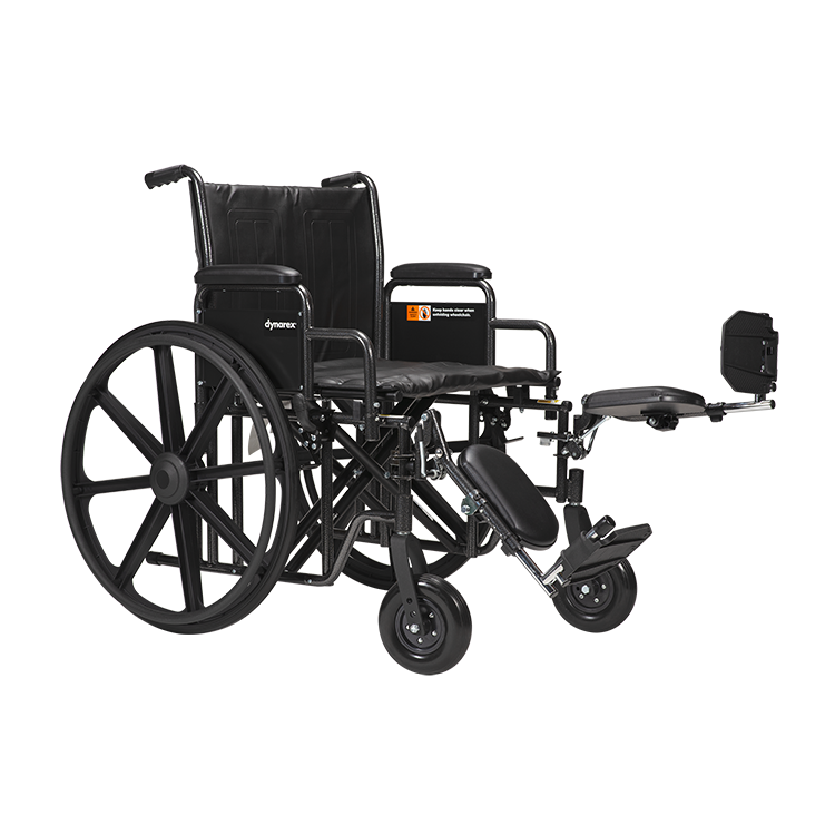 Dynarex Bariatric Wheelchairs with Elevating Leg Rest