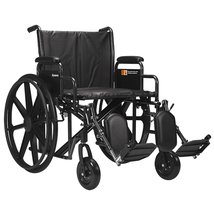 Dynarex Bariatric Wheelchairs with Elevating Leg Rest