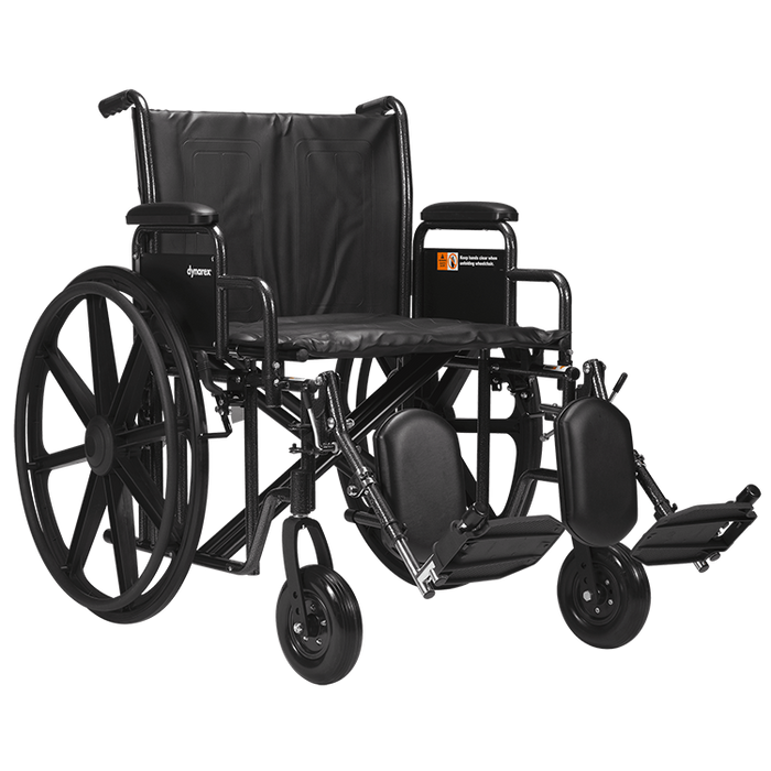 Dynarex Bariatric Wheelchairs with Elevating Leg Rest