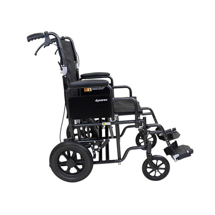 Dynarex Bariatric Transport Wheelchair - 22" x 18"