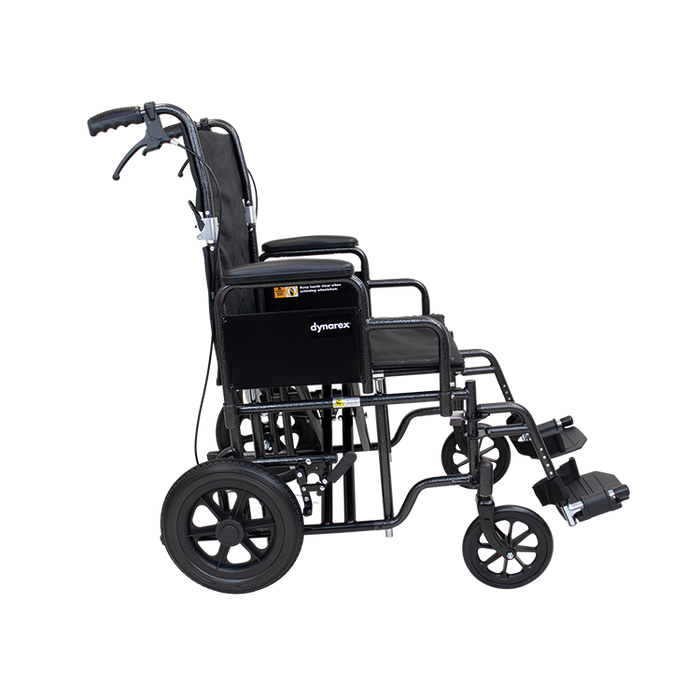 Dynarex Bariatric Transport Wheelchair - 22" x 18"