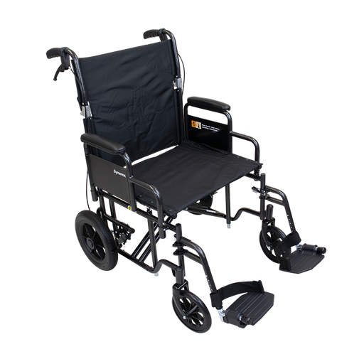 Dynarex Bariatric Transport Wheelchair - 22" x 18"