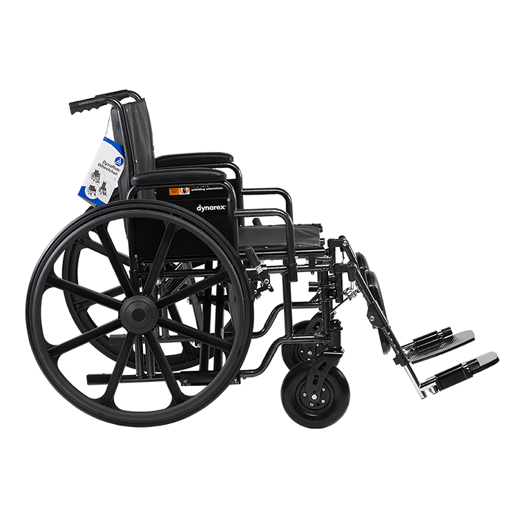 Dynarex Bariatric HD Wheelchairs with Elevating Leg Rest