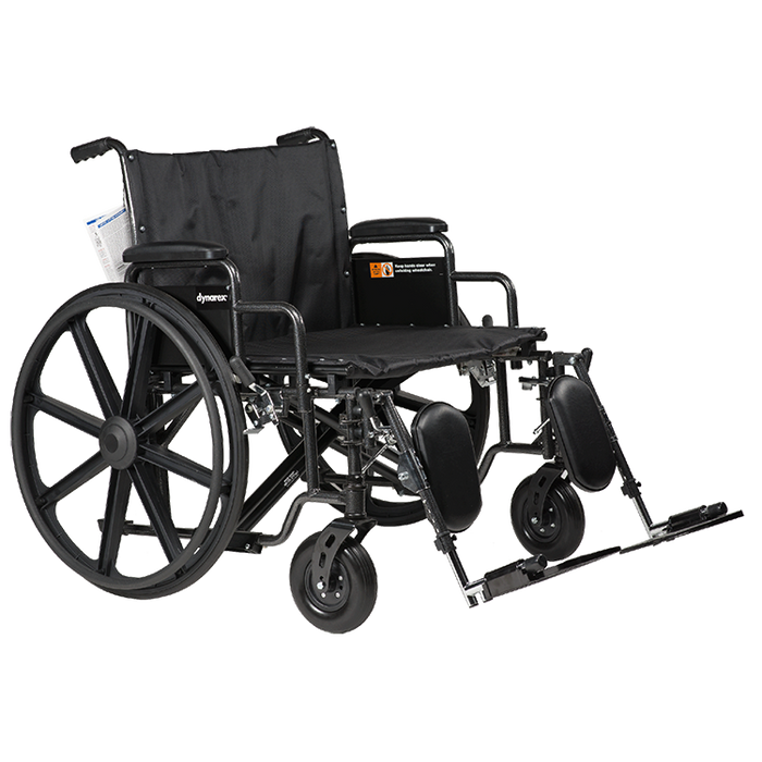Dynarex Bariatric HD Wheelchairs with Elevating Leg Rest