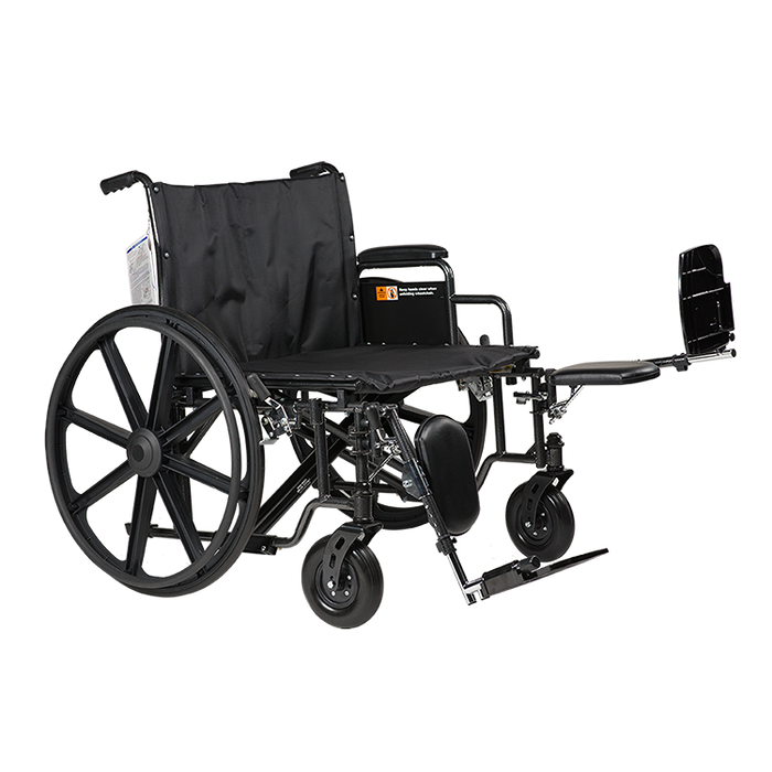 Dynarex Bariatric HD Wheelchairs with Elevating Leg Rest