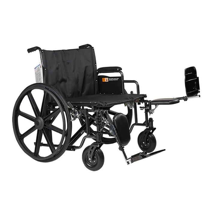Dynarex Bariatric HD Wheelchairs with Elevating Leg Rest