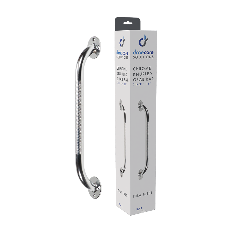 Dynarex Chrome Knurled Grab Bars
