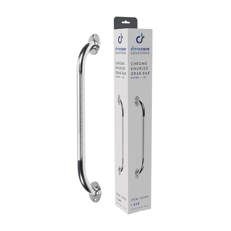 Dynarex Chrome Knurled Grab Bars
