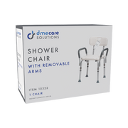 Dynarex Shower Chair with Removable Back and Arms