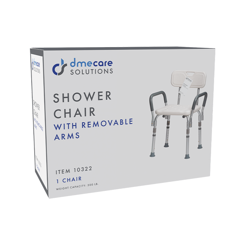 Dynarex Shower Chair with Removable Back and Arms