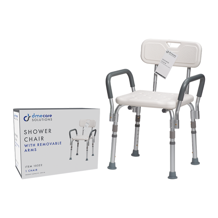 Dynarex Shower Chair w/ Removable Back and Arms