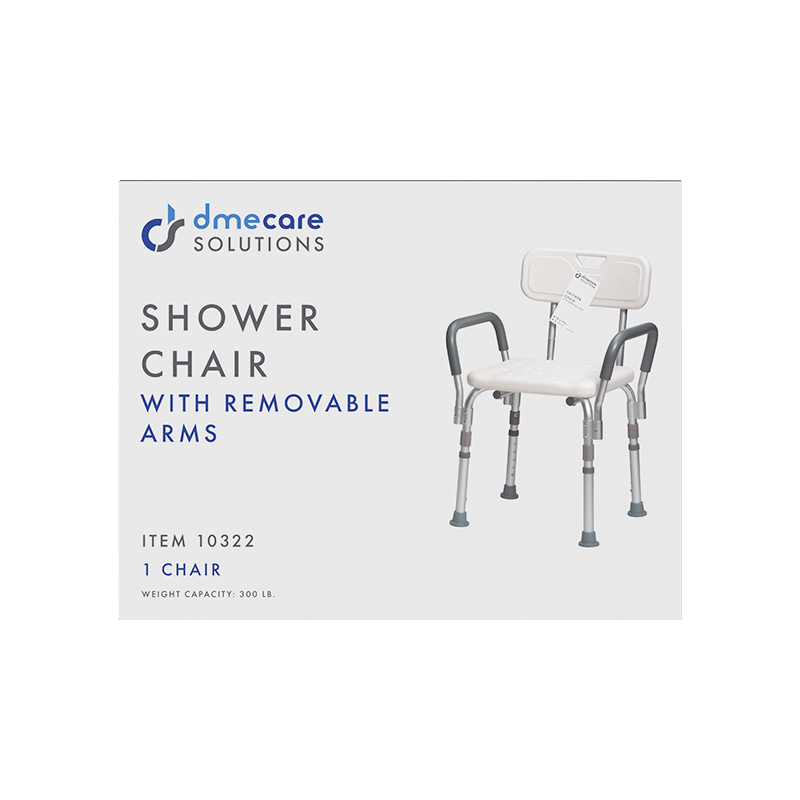 Dynarex Shower Chair with Removable Back and Arms