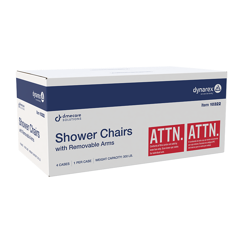 Dynarex Shower Chair with Removable Back and Arms