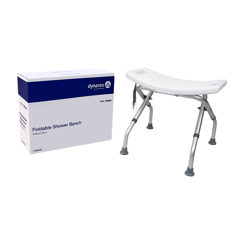 Dynarex Foldable Shower Bench, w/o back