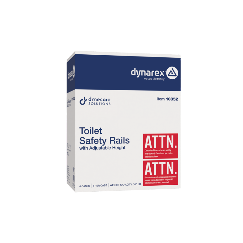 Dynarex Adjustable Height Toilet Safety Rail