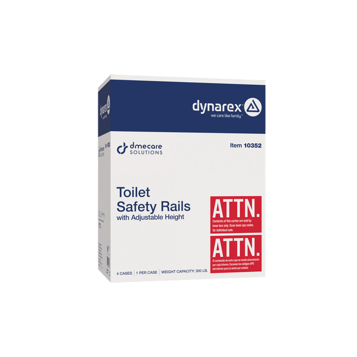 Dynarex Adjustable Height Toilet Safety Rail