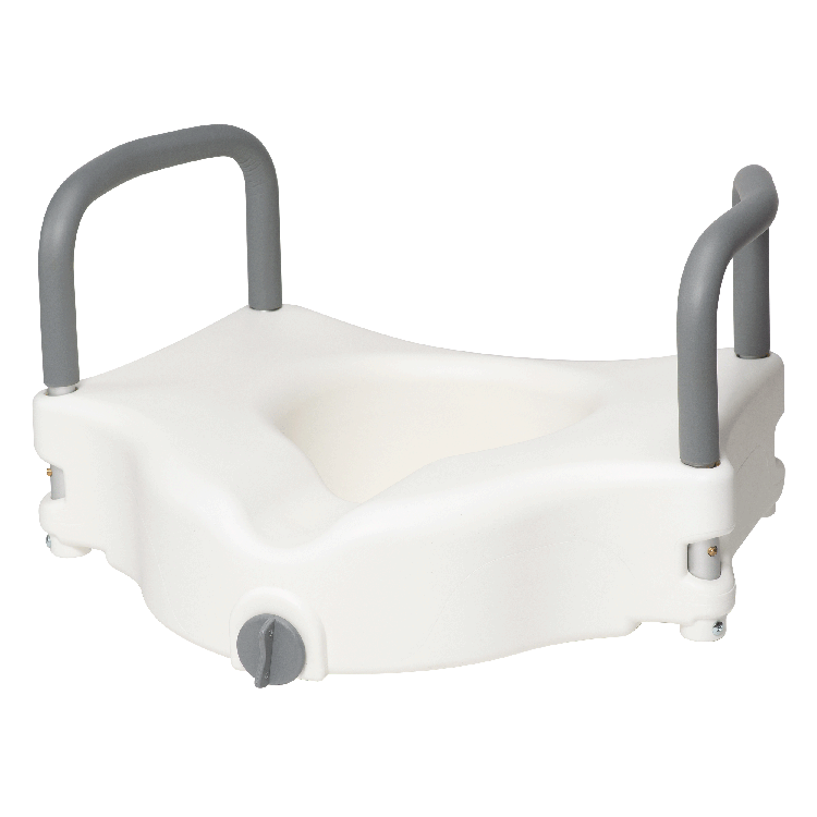 Dynarex Locking Raised Toilet Seat with Arms