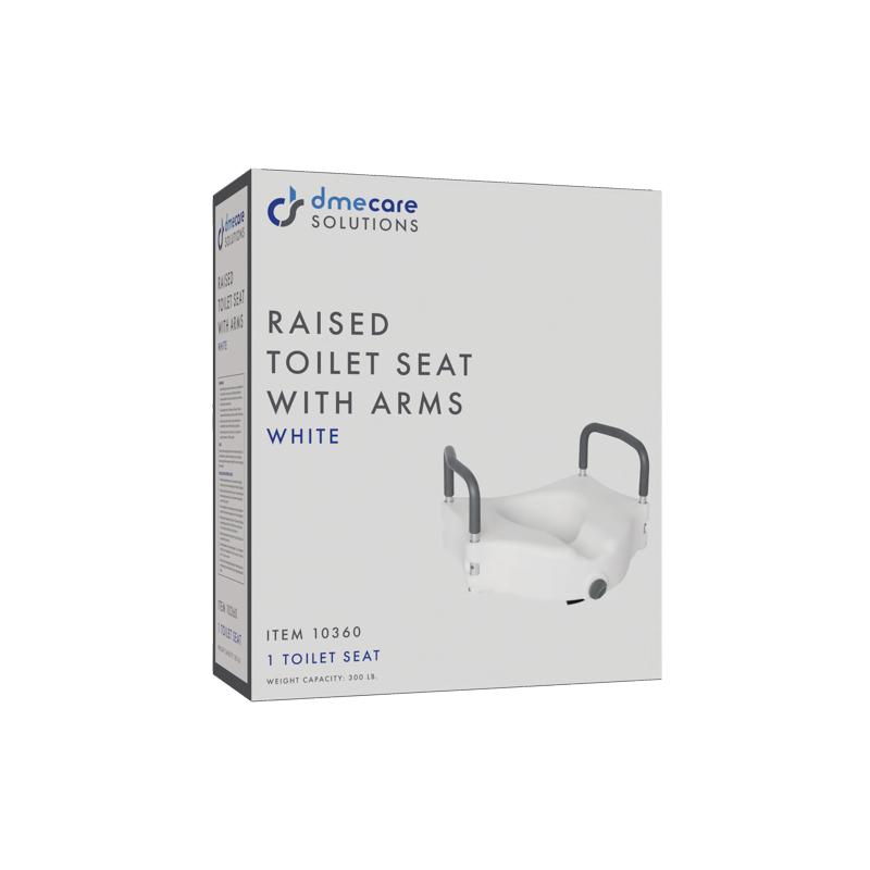 Dynarex Locking Raised Toilet Seat with Arms