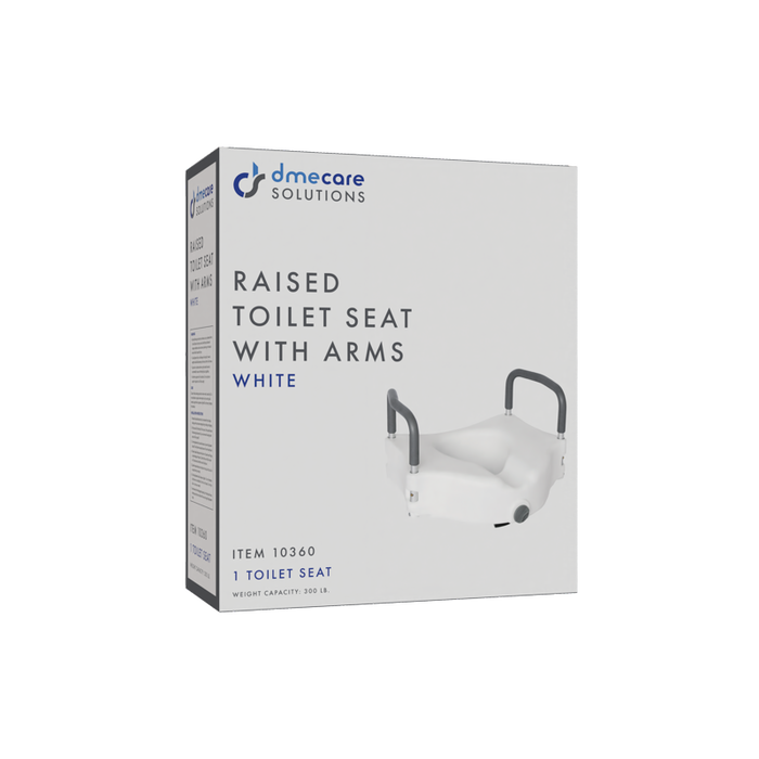 Dynarex Locking Raised Toilet Seat with Arms