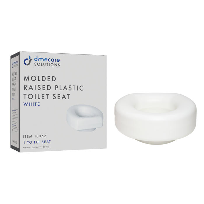 Dynarex Molded Raised Plastic Toilet Seat