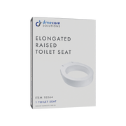 Dynarex Elongated Raised Toilet Seat without Arms