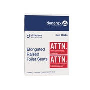 Dynarex Elongated Raised Toilet Seat without Arms