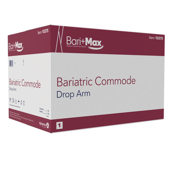 Dynarex Bariatric Commode - Drop Arm