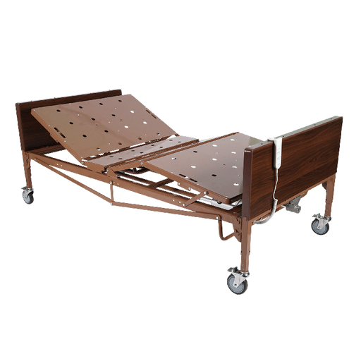 Dynarex Bariatric Homecare Bed w/ Half Rail and Dynarest Plus Foam M