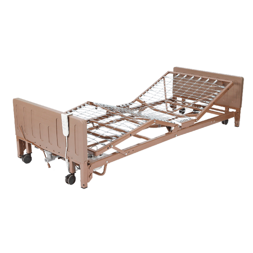 Dynarex 3 Motor Full Electric Hi/Low Homecare Bed w/ Half Rail and F