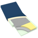 Dynarex DynaRest Deluxe Tri-Layer Foam Mattress