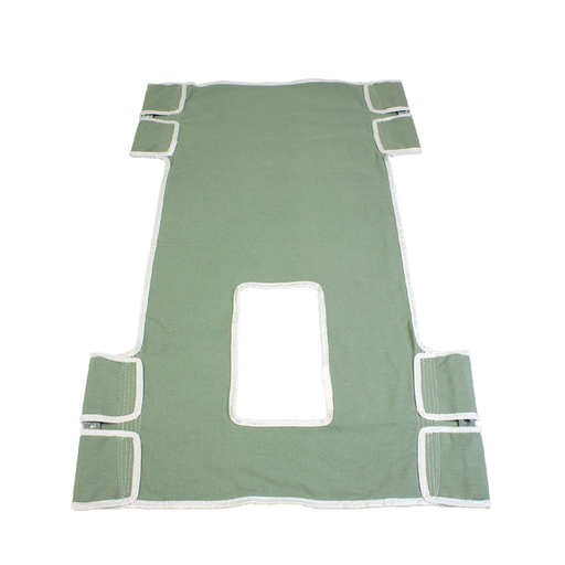 Dynarex Standard Seat/Back Sling w/ Commode Opening - Canvas
