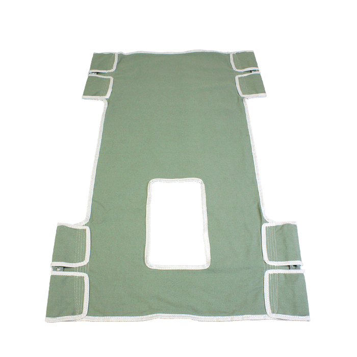 Dynarex Standard Seat/Back Sling w/ Commode Opening - Canvas