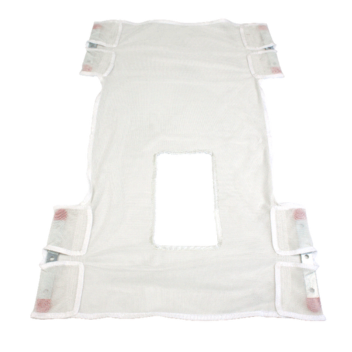 Dynarex Standard Seat/Back Sling w/ Commode Opening - Mesh
