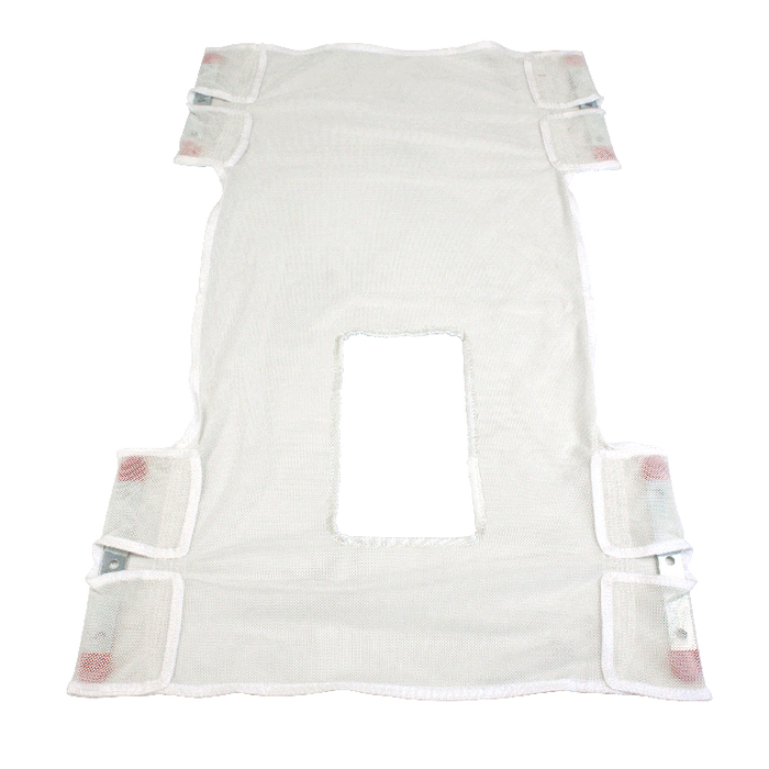 Dynarex Standard Seat/Back Sling w/ Commode Opening - Mesh