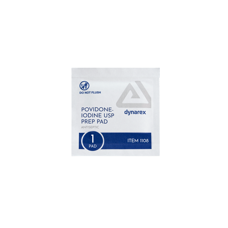 Dynarex Povidone Iodine Prep Pad (1108)