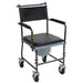 Drive Medical Upholstered Drop Arm Wheeled Commode — 11120SV-1F